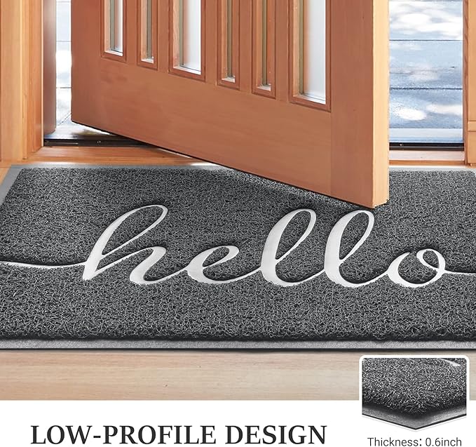 BeneathYourFeet Door Mat, Welcome Mat Low Profile Front Doormat Non Slip Mats - Image 4