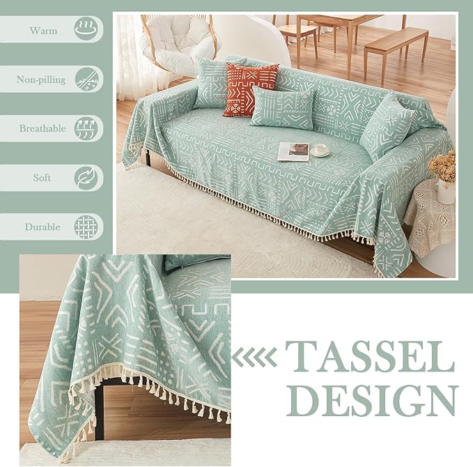 HANDONTIME Farmhouse Sofa Covers - Image 4