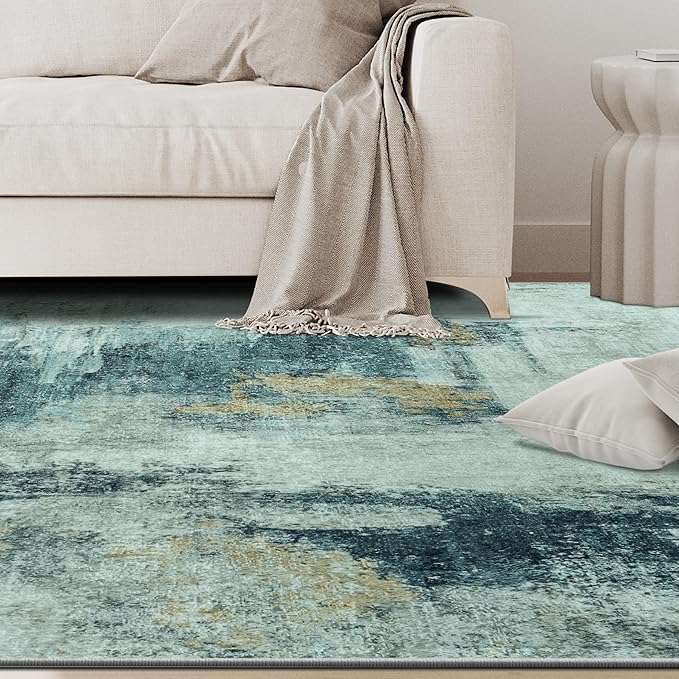 5x8 Area Rugs for Living Room Rug Washable: Abstract Rug for Dining Room - Image 9