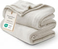 Bedsure GentleSoft Fleece Blanket California King Size Linen by BEDSURE