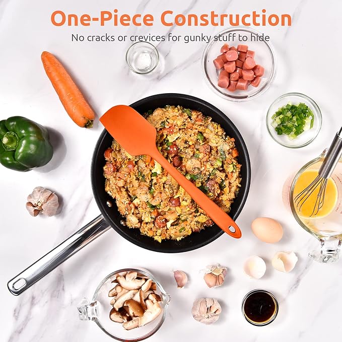 Heat Resistant Silicone Large Spatula: U-Taste 600ºF High Heat Flexible 11.38in - Image 8