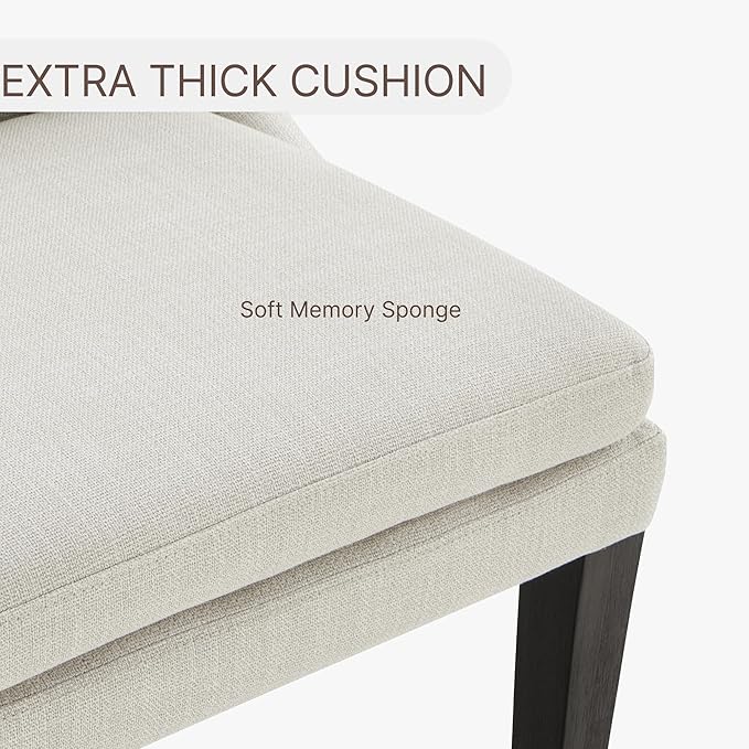 Upholstered Dining Chairs Modern Sidechair Performance Fabric High Back Armle...