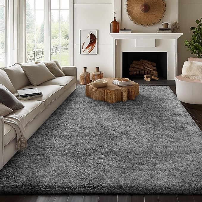 Ophanie 8x10 Area Rugs for Living Room, Upgrade Non-Slip Fluffy Soft Large Shag - Image 3
