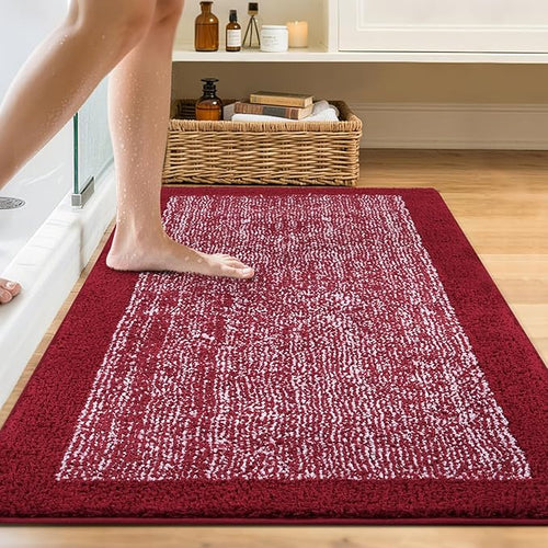 48x32 Large Bathroom Rugs Washable Non Slip, Soft Absorbent Quick Dry Mats - Image 2