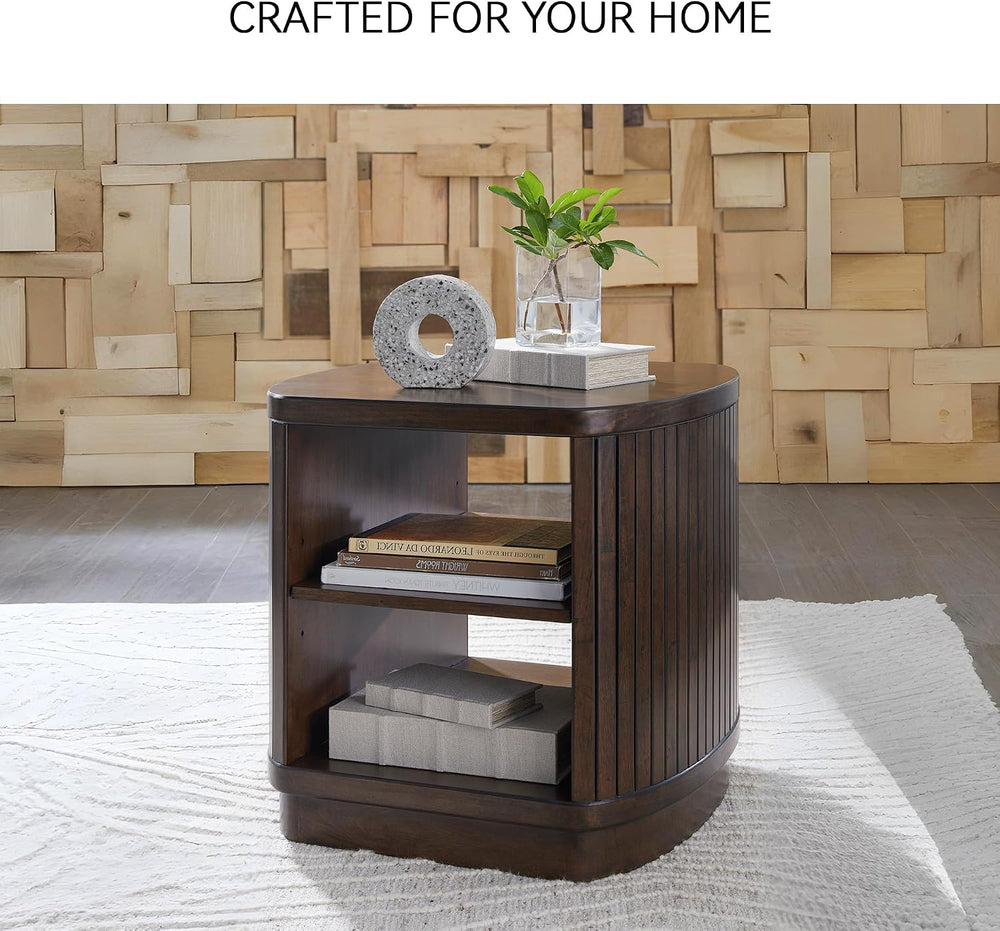 Signature Design by Ashley Korestone Contemporary End Table with Storage and ...