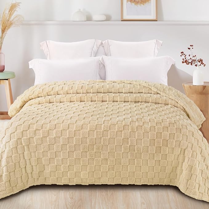Exclusivo Mezcla Queen Size Flannel Fleece Blanket, Super Soft and Warm - Image 3