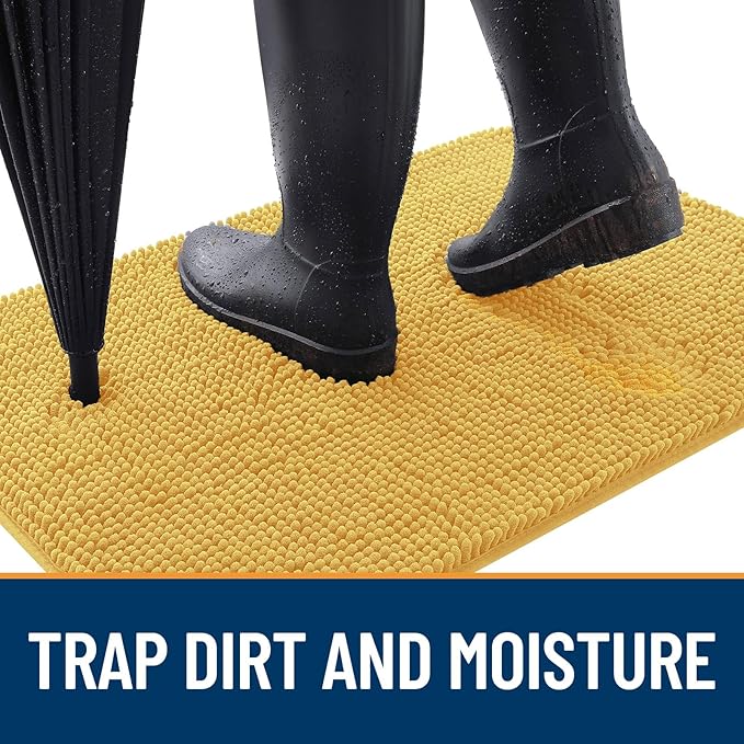 OLANLY Dog Door Mat for Muddy Paws 70x46, Absorbs Moisture and Dirt, Absorbent - Image 2