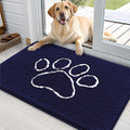 OLANLY Dog Door Mat for Muddy Paws 36x24, Paw Print Design, Absorbs Moisture by OLANLY
