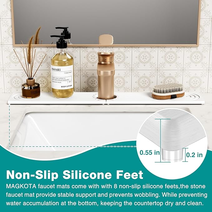Stone Faucet Mat for Kitchen Sink - Image 5