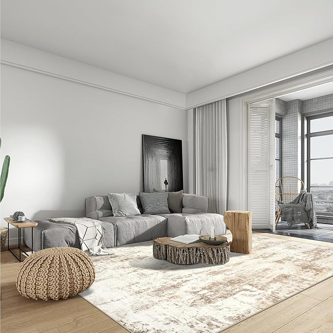 6x9 Area Rugs Washable Rug: Large Modern Abstract Living Room Rug Soft - Image 3
