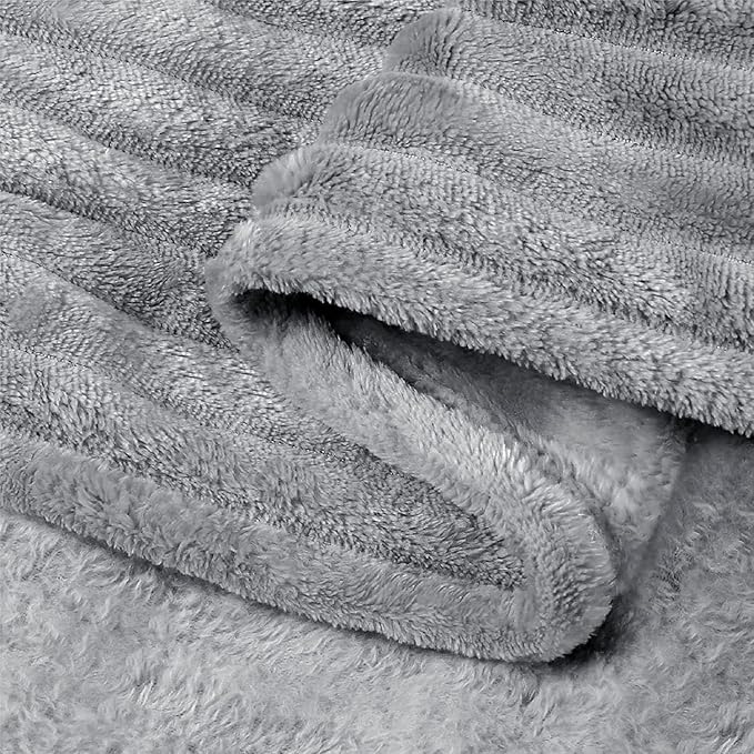 BEDELITE Fleece Blanket King Size – 3D Ribbed Jacquard Soft and Warm Decorative - Image 4