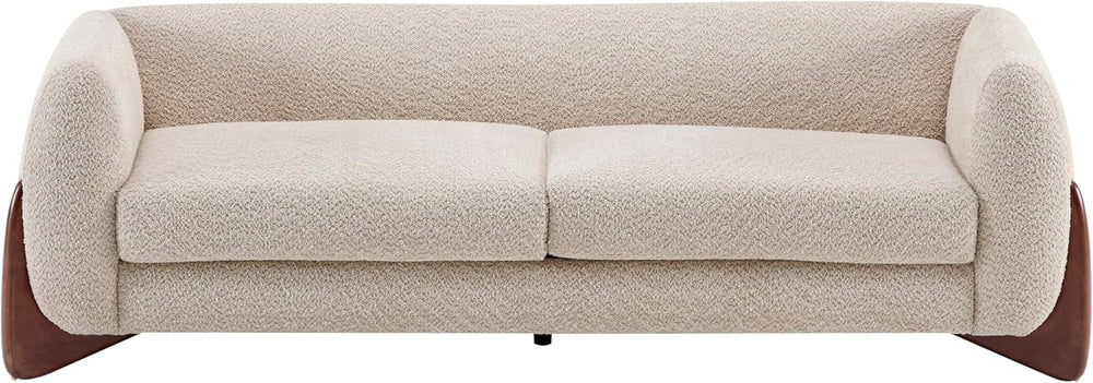 Christopher Knight Home Almab 82 Inches Sofa Couch, Cozy Boucle Upholstered 3...