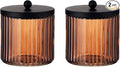 KMwares 2-Pack Glass Qtip Holder Dispenser Set by KMwares