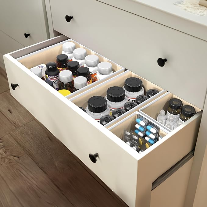 Simple Houseware Foldable Drawer Organizer Set of 12, Onesies – Closet & - Image 7