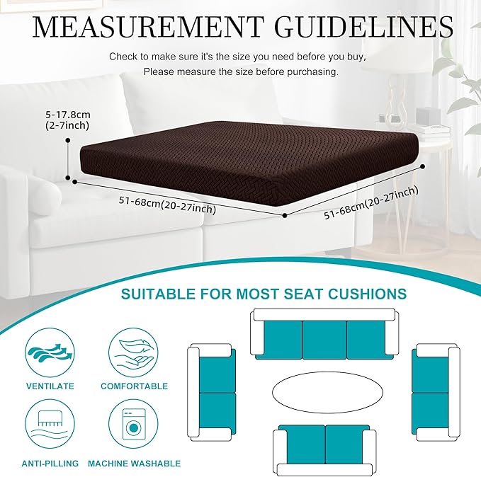 12Pcs Stretch Patio Cushion Covers, Outdoor Couch Covers Replacement, Outdoor - Image 2