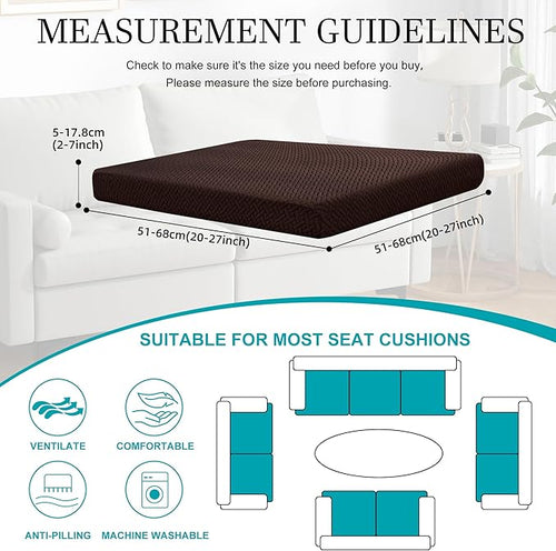 12Pcs Stretch Patio Cushion Covers, Outdoor Couch Covers Replacement, Outdoor - Image 2
