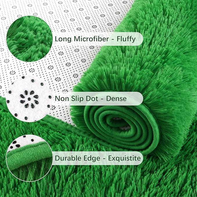 Chicrug Soft Runner Rug for Bedroom Living Room Plush Fluffy Rug 2x6 Feet - Image 6
