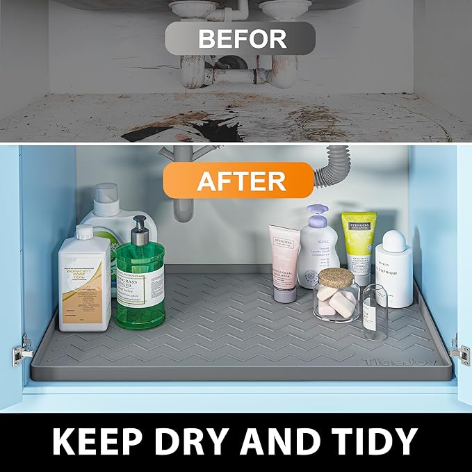 TigeJoy 22" x 22" Under Sink Mats - Image 6