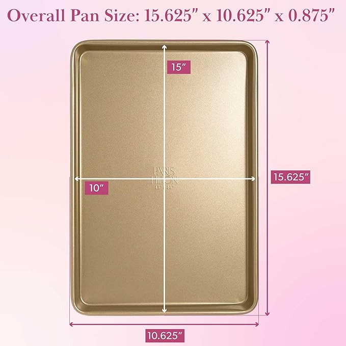 Paris Hilton Nonstick Carbon Steel Bakeware Collection, 15-Inch x 10-Inch - Image 5