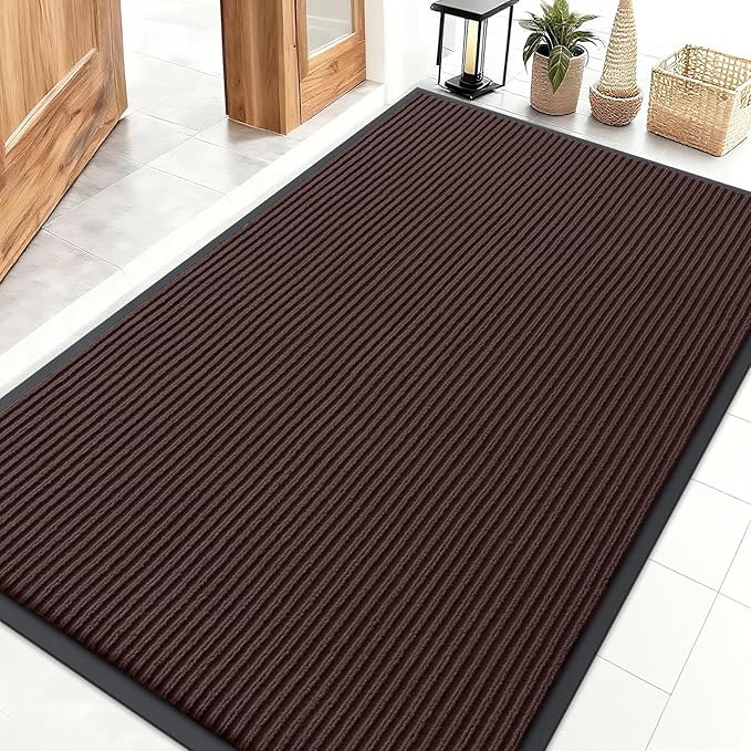OLANLY Front Door Mat Indoor Outdoor Entrance, Waterproof Heavy Duty Doormat by OLANLY