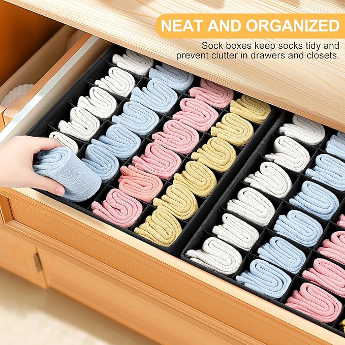 Joyoldelf Sock Organizer Drawer Organizer - Image 4