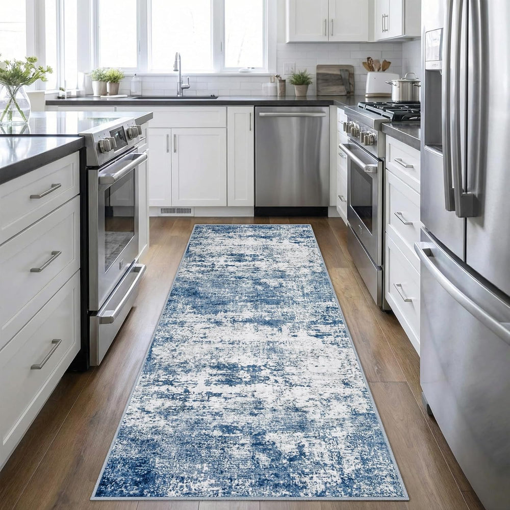 2.6'x8' Runner Rug Washable Rug;Modern Abstract Soft Thin Runner Rug ...