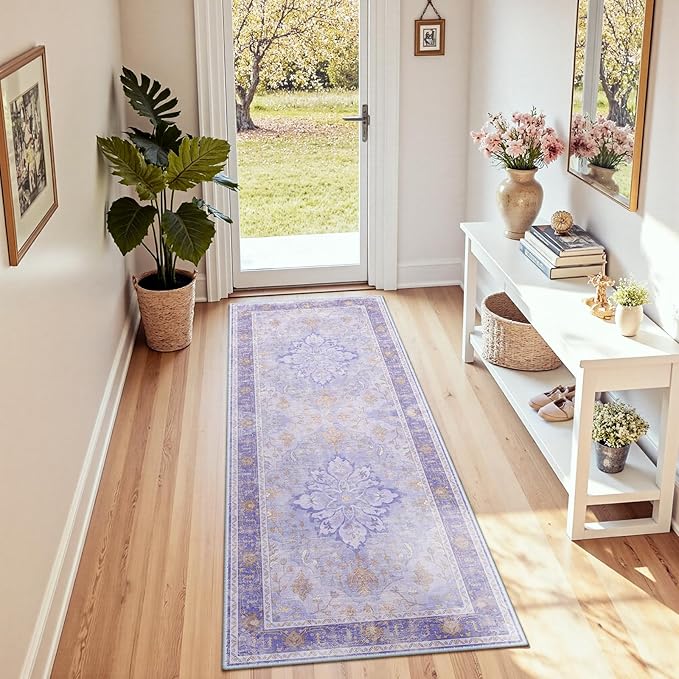 Area Rugs 2'x6' Runner Rug Non Slip Washable by RELEANY