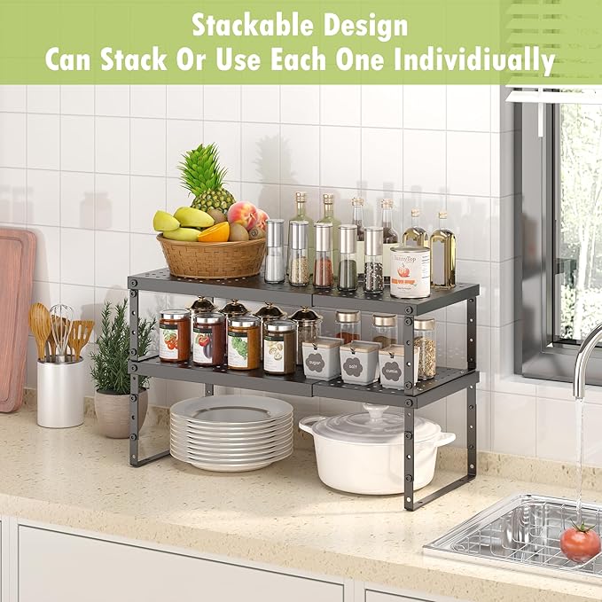 RUILALIFE Expandable Cabinet Organizer Shelf - Image 6