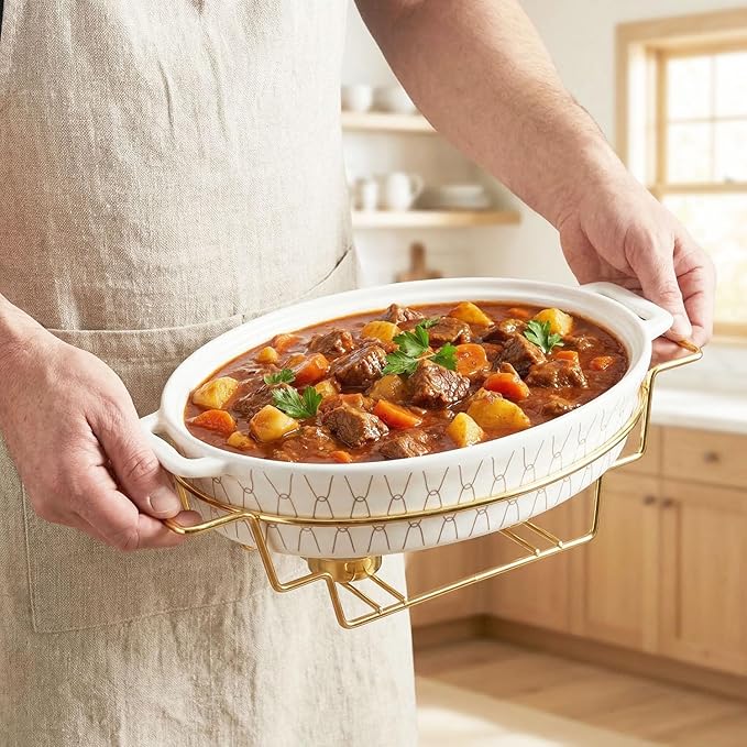 11" x 7.5" Ceramic Oval Casserole Dish - Image 5