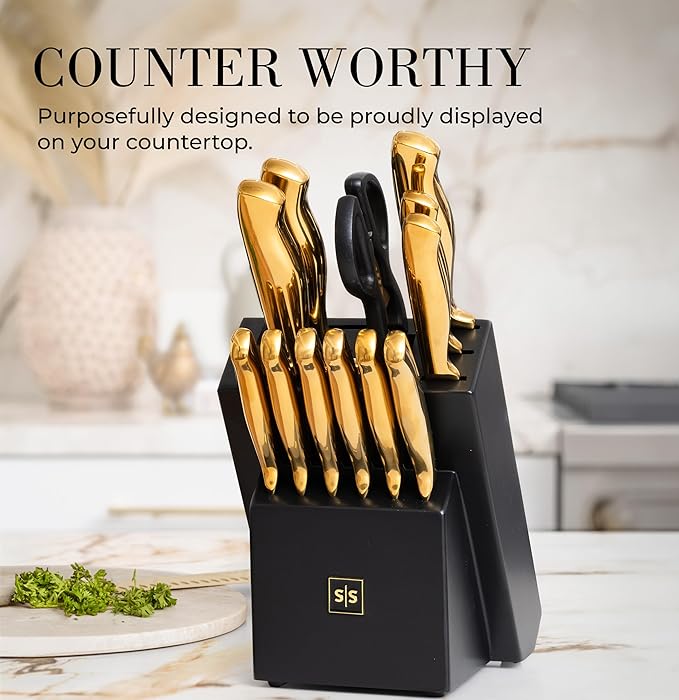 Styled Settings Gold Knife Set