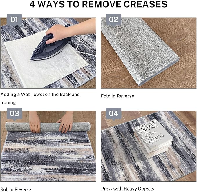 Lansny Modern Abstract Runner Rug 3x8 - Image 4
