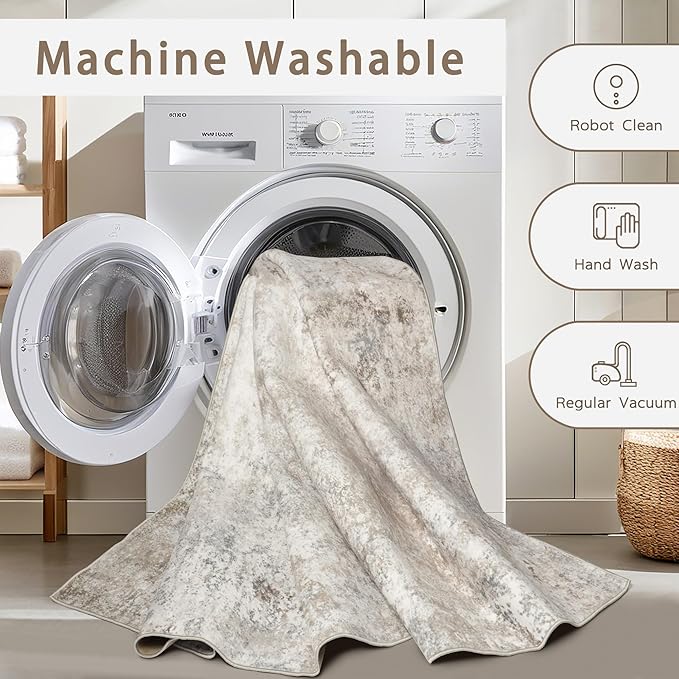 Srugn Washable Rugs 10x14 Area Rugs - Image 4