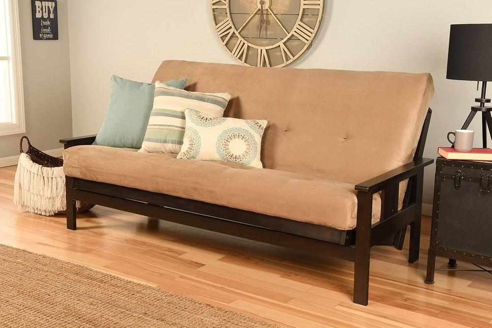 Kodiak Furniture Monterey Futon Set, No Drawers, with Espresso Base and Suede...