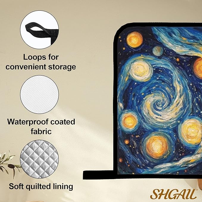 Abstract Starsky Oven Mitts & Potholder Set of 4 - Image 4
