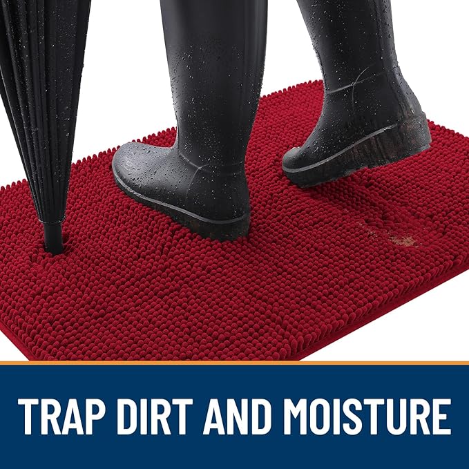 OLANLY Dog Door Mat for Muddy Paws 44x24, Absorbs Moisture and Dirt, Absorbent - Image 2