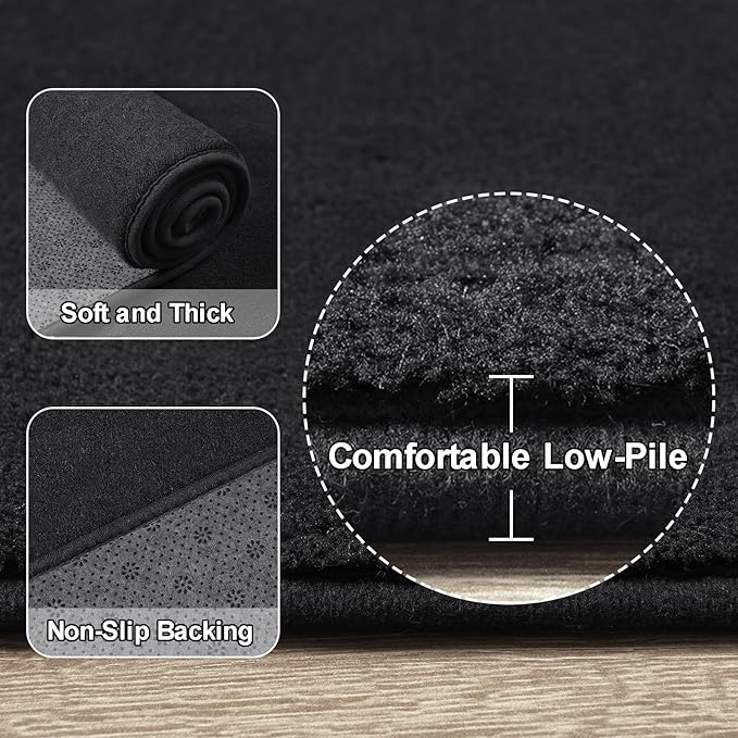 Amearea Modern Soft Hallway Runner Rug, 3x8 Feet Area Rug Runners - Image 3