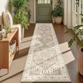 Yamaziot Washable Runner Rug, 2x8 Non-Slip Boho Vintage Hallway Rug Runner by Yamaziot