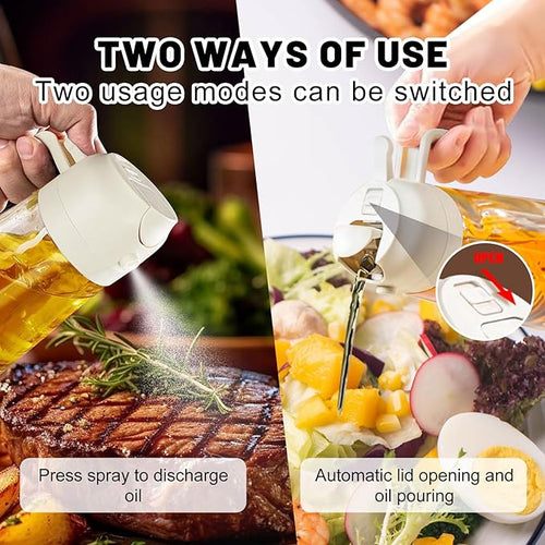 2 In 1 Oil Dispenser And Oil Sprayer, 16 Oz/470 Ml Oil Dispenser - Image 2