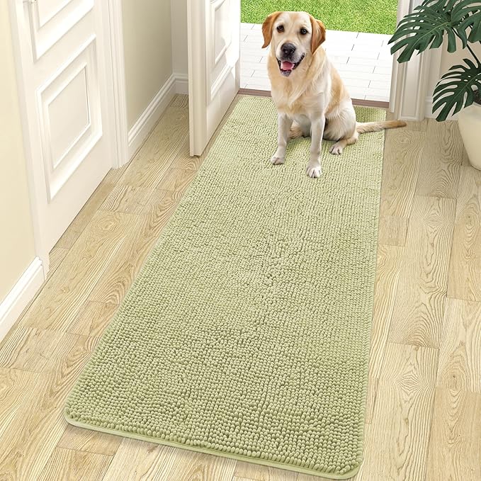 OLANLY Dog Door Mat for Muddy Paws 70x24, Absorbs Moisture and Dirt, Absorbent by OLANLY