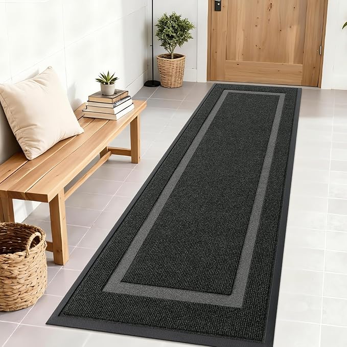OLANLY Front Door Mat Indoor Outdoor Entrance, Waterproof All-Season, by OLANLY