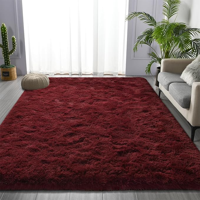 Large Shag Area Rugs 8 x 10, Plush Fuzzy Rugs - Image 3