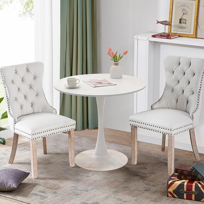 SoarFlash Kitchen Table and Chairs for 2, 31.5" Dining Table Set for 2 w...