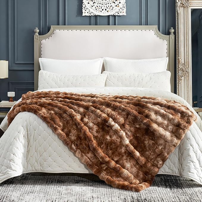 Cozy Bliss Faux Fur Throw Blanket - Image 3
