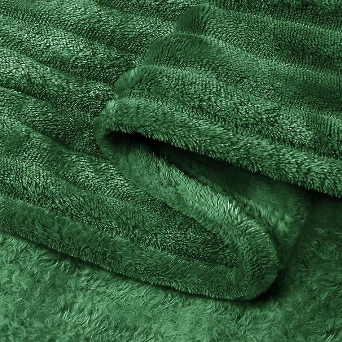 BEDELITE Fleece Throw Blanket for Couch – 3D Ribbed Jacquard Soft and Warm - Image 6