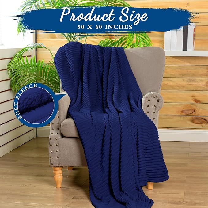 Buryeah 6 Pcs Flannel Throw Blanket Bulk 50 x 60 in Sleepover Blanket Outdoor - Image 2