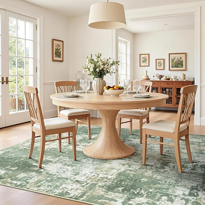 Washable Area Rugs 5'x7' Non-Slip Modern Abstract Soft - Image 3