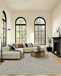 Latte&Fog 8x10 Area Rugs for Living Room, Large Beige Modern Abstract Washable by LatteFog