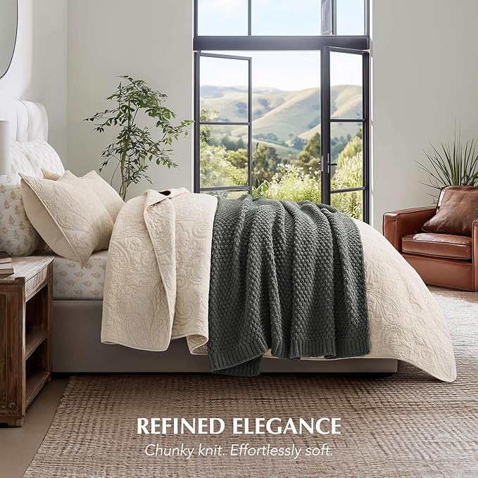 EVERGRACEHOME Chunky Chenille Knit Throw Blanket - Image 5