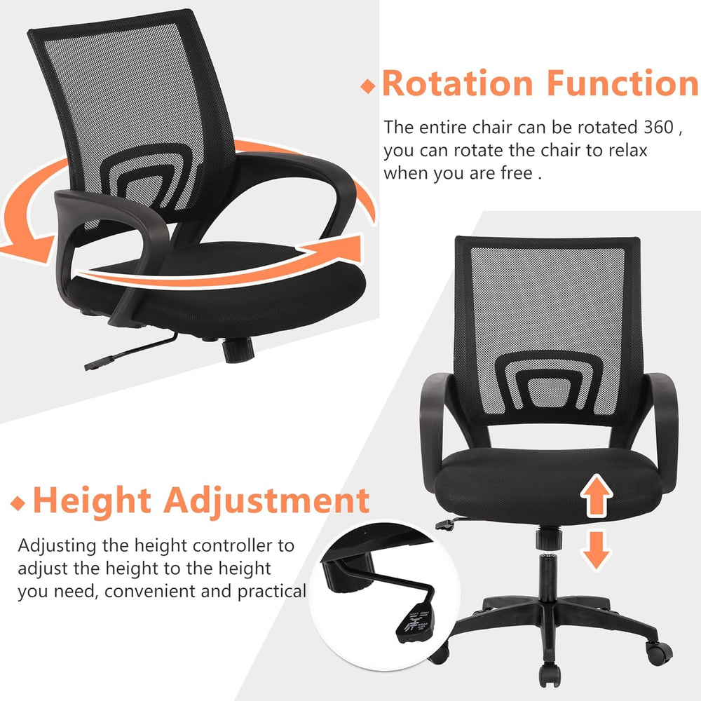 PayLessHere Home Office Chair Desk Computer Chair Adjustable Ergonomic Lumbar...