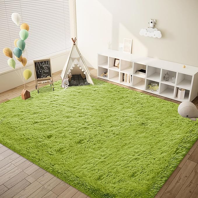 8x10 Area Rugs for Living Room: Fluffy Shag Soft Washable Rug Large Fuzzy Plush - Image 5
